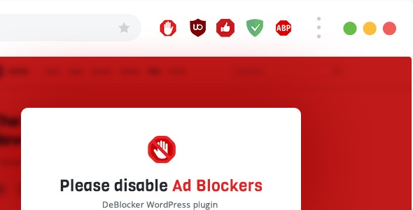 DeBlocker v3.4.10(已汉化) –用于WordPress插件的反AdBlock插图 DeBlocker v3.4.10(已汉化) –用于WordPress插件的反AdBlock插图
