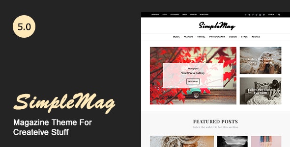 SimpleMag v5.5 – Creative Stuff 的杂志主题插图 SimpleMag v5.5 – Creative Stuff 的杂志主题插图