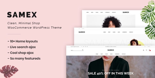 Samex v2.1 – 干净,最小的商店 WooCommerce WordPress 主题插图 Samex v2.1 – 干净,最小的商店 WooCommerce WordPress 主题插图