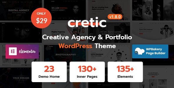 Cretic v1.8.4 – WordPress 创意机构主题插图 Cretic v1.8.4 – WordPress 创意机构主题插图