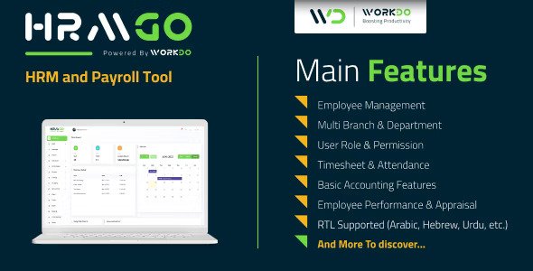 HRMGo v8.0 – 人力资源管理和薪资工具插图 HRMGo v8.0 – 人力资源管理和薪资工具插图