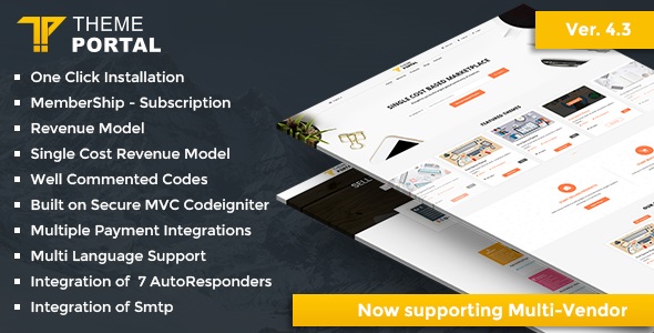 Theme Portal Multi-Vendor eCommerce Marketplace – Sell Digital Products, Themes, Plugins, PHP Script v4.5插图 Theme Portal Multi-Vendor eCommerce Marketplace – Sell Digital Products, Themes, Plugins, PHP Script v4.5插图