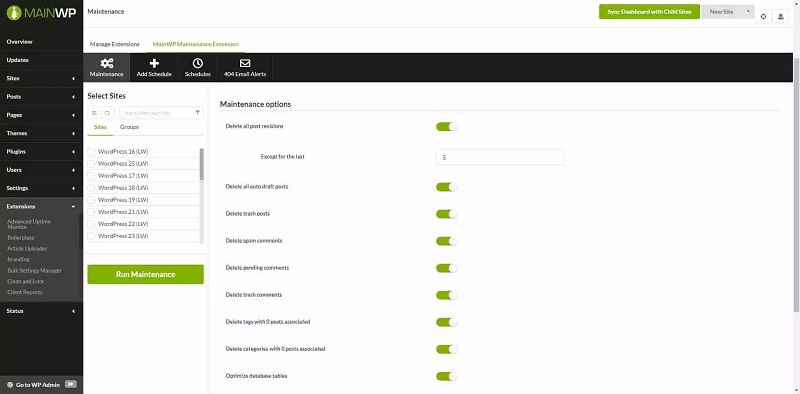 MainWP Maintenance Extension v4.1.2插图 MainWP Maintenance Extension v4.1.2插图