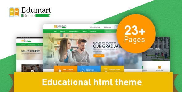 Edumart v1.0.3 – 教育行业HTML模板插图 Edumart v1.0.3 – 教育行业HTML模板插图