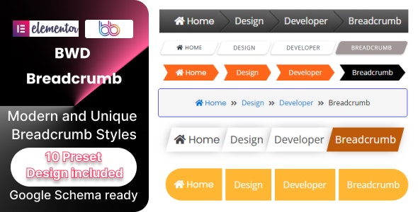BWD Breadcrumb Addon For Elementor v1.0插图 BWD Breadcrumb Addon For Elementor v1.0插图