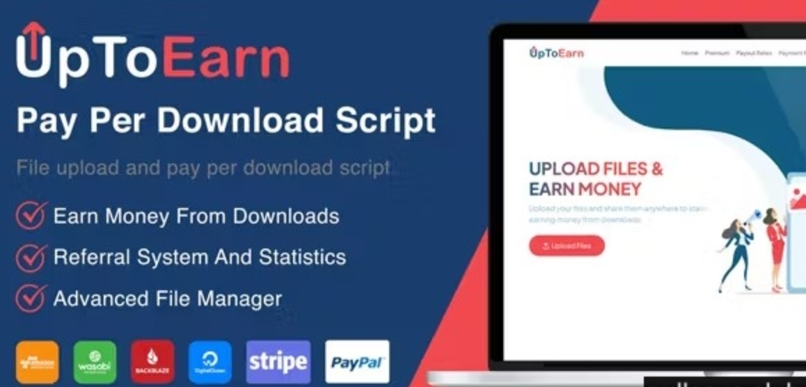 UpToEarn v1.3(前端已汉化) – File Upload And Pay Per Download Script (SAAS Ready)插图 UpToEarn v1.3(前端已汉化) – File Upload And Pay Per Download Script (SAAS Ready)插图