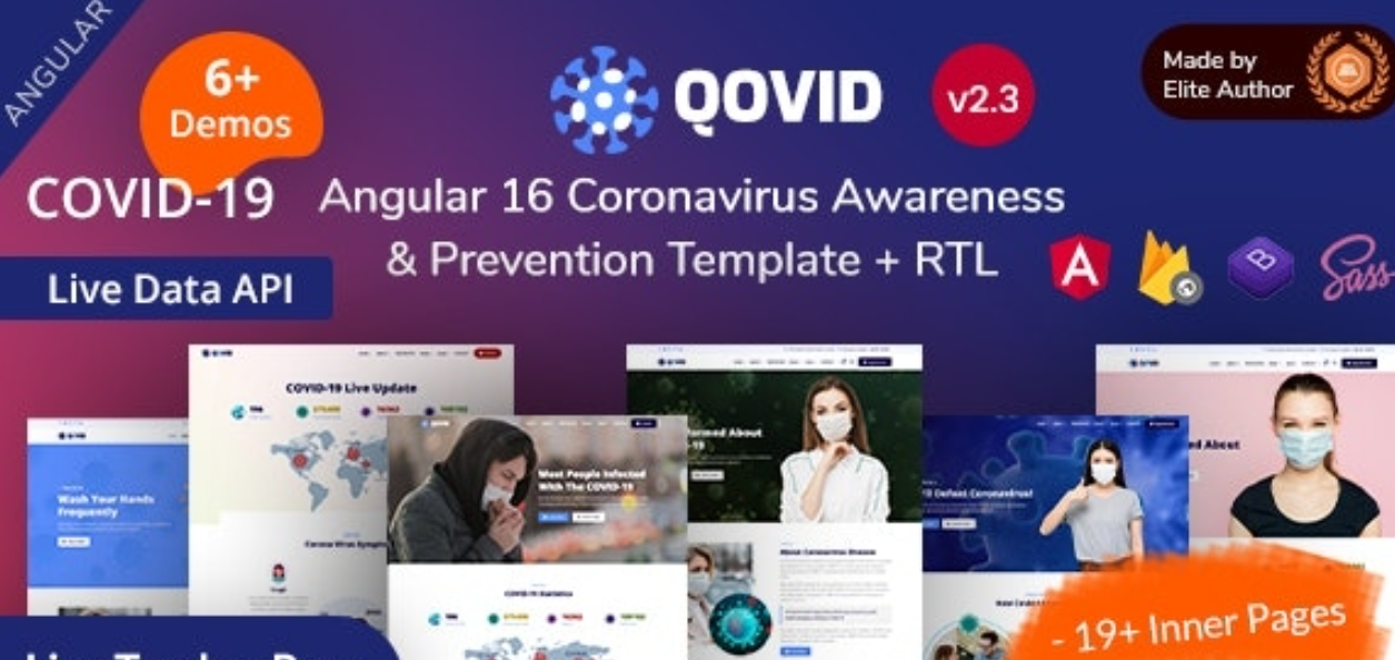 Qovid v2.3 – Angular 16 Medical Health & Corona Vaccination Template插图 Qovid v2.3 – Angular 16 Medical Health & Corona Vaccination Template插图