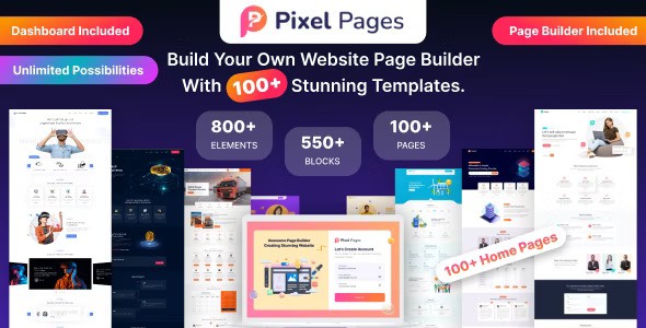 PixelPages v1.0.3 – 适用于 HTML 模板的 SAAS 应用程序网站生成器插图 PixelPages v1.0.3 – 适用于 HTML 模板的 SAAS 应用程序网站生成器插图
