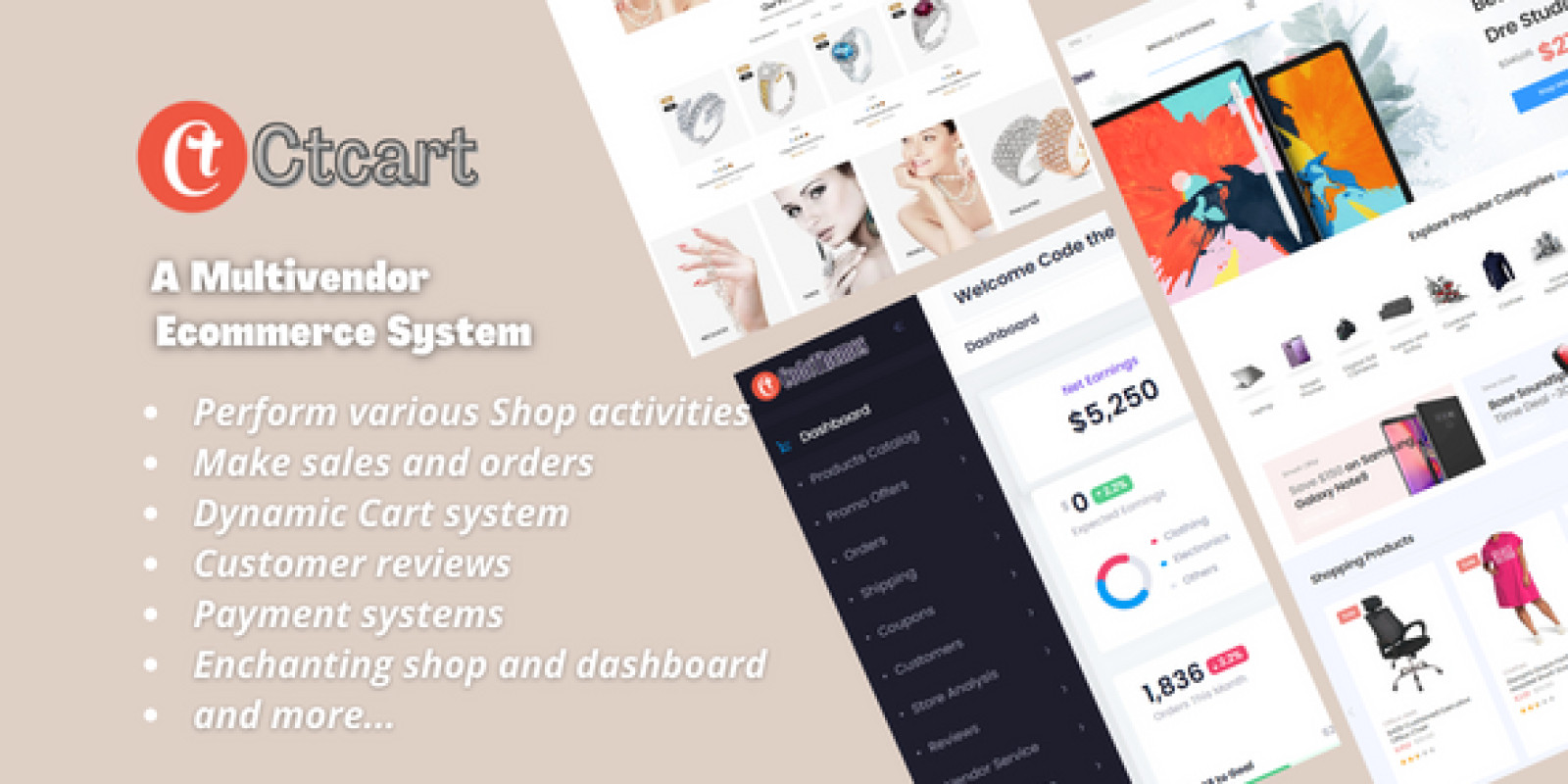 Ctcart V1.0 – 多供应商电子商务商店插图 Ctcart V1.0 – 多供应商电子商务商店插图