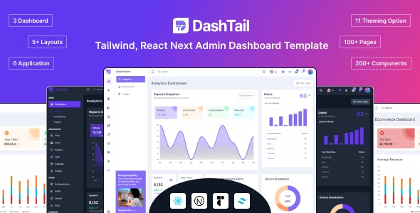 Dashtail – Tailwind, React Next Admin Dashboard Template V1.3.0插图 Dashtail – Tailwind, React Next Admin Dashboard Template V1.3.0插图