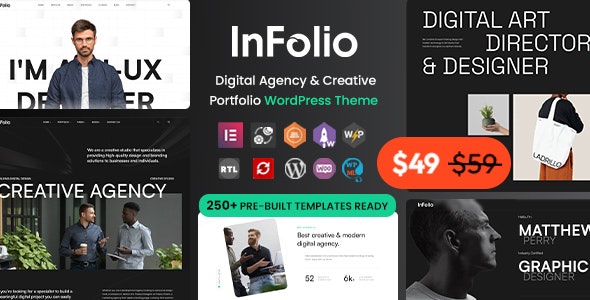 Infolio v1.0.0 – Digital Agency & Creative Portfolio WordPress Elementor Theme插图 Infolio v1.0.0 – Digital Agency & Creative Portfolio WordPress Elementor Theme插图