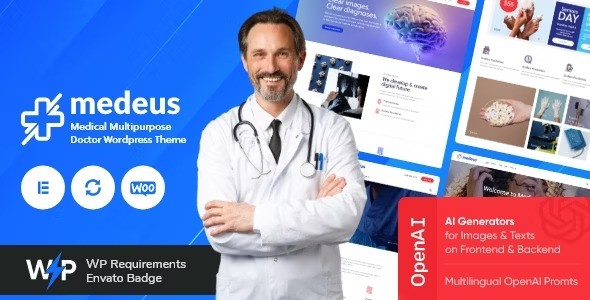 Medeus v1.10 – Medical WordPress Theme插图 Medeus v1.10 – Medical WordPress Theme插图