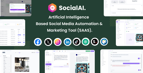SocialAI v2.3 – Artificial Intelligence Based Social Media Automation & Marketing Tool (SAAS)插图 SocialAI v2.3 – Artificial Intelligence Based Social Media Automation & Marketing Tool (SAAS)插图