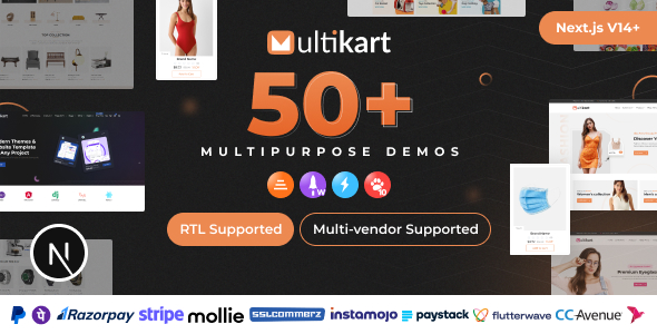 Multikart v1.0 – Single or Multivendor eCommerce with React Next JS & Laravel REST API插图 Multikart v1.0 – Single or Multivendor eCommerce with React Next JS & Laravel REST API插图