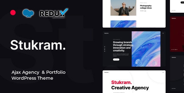 Stukram v6.0.5 – AJAX 代理和作品集 WordPress 主题插图 Stukram v6.0.5 – AJAX 代理和作品集 WordPress 主题插图