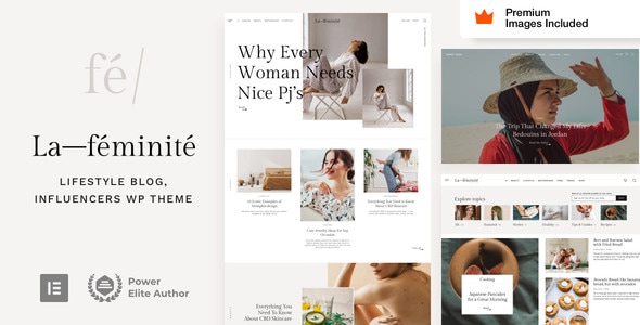 LaFeminite v10.2 – Personal Blog WordPress Theme插图 LaFeminite v10.2 – Personal Blog WordPress Theme插图