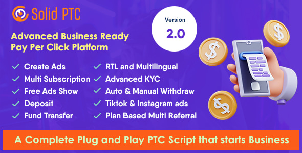 Solid PTC v2.0 – Advanced Pay Per Click Platform插图 Solid PTC v2.0 – Advanced Pay Per Click Platform插图