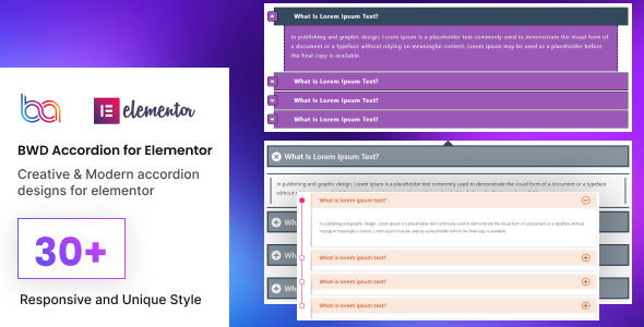 BWD accordion addon for elementor v1.0插图 BWD accordion addon for elementor v1.0插图