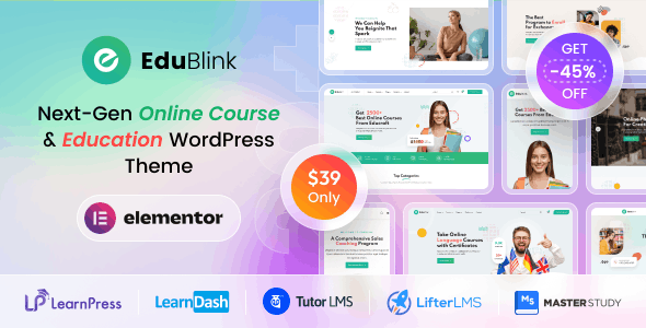 EduBlink v2.0.2 – 教育和在线课程 WordPress 主题插图 EduBlink v2.0.2 – 教育和在线课程 WordPress 主题插图