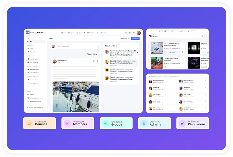 Fluent Community Pro v2.1.0 – WordPress 最快的社区插件插图 Fluent Community Pro v2.1.0 – WordPress 最快的社区插件插图