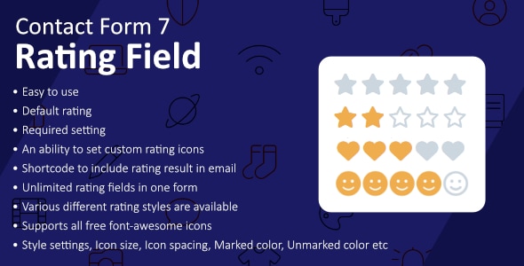 Rating Field for Contact Form 7 v1.3.0插图 Rating Field for Contact Form 7 v1.3.0插图