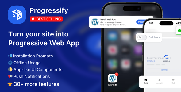 Instantify v1.0.0 – 适用于 WordPress 的渐进式 Web 应用程序 (PWA)插图 Instantify v1.0.0 – 适用于 WordPress 的渐进式 Web 应用程序 (PWA)插图